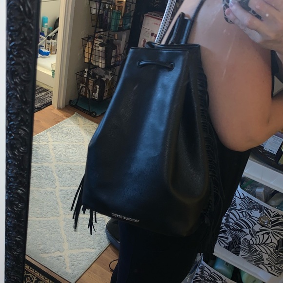 Victoria’s Secret Black Fringe Backpack 🖤 - Picture 4 of 16